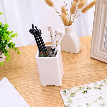 4pcs Creative Tail Cat Cute Cartoon Gel Pen 0.38mm Black Refill - Renee Lane Company