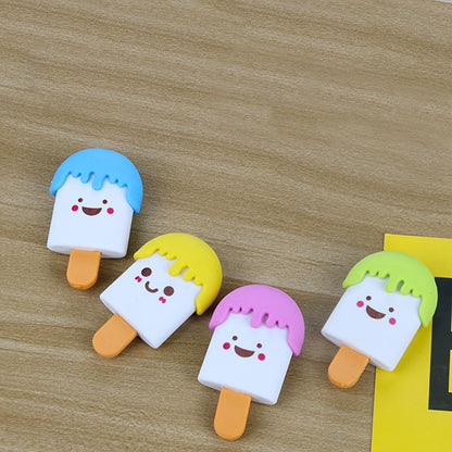 4pcs Ice Cream Shaped Eraser - Renee Lane Company