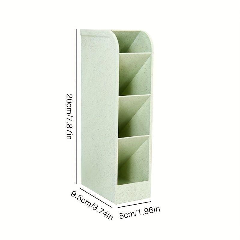 4pcs Multi-Functional Pen/Pencil Markers Holder, Diagonal Matte Pen Holder, Desk Desktop Storage Box, Stationery Rack Frosted Transparent - Renee Lane Company