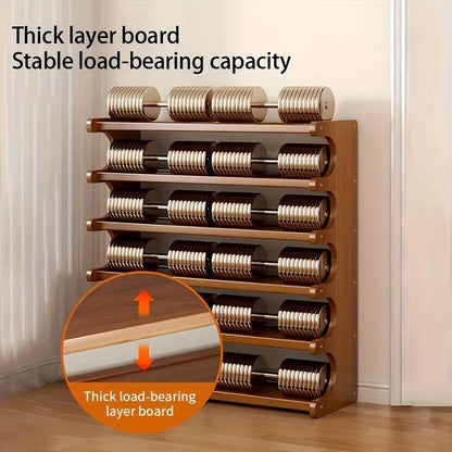 5/6-layer practical storage rack, shoe rack, space-saving design, multi-layer independent storage rack, wood grain finish, easy to assemble, self-supporting cubic shoe storage rack, storage rack, sui - Renee Lane Company