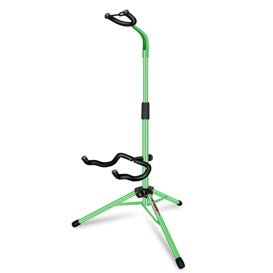 5 CORE Guitar Stand Floor Adjustable Heavy Duty Tripod Acoustic Electric Bass Cello Upright Folding Stands w Neck Holder For On Stage Studio - GSH HD GR - Renee Lane Company