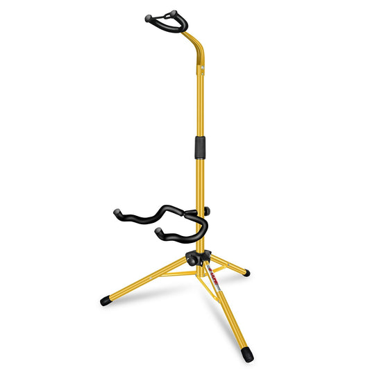 5 CORE Guitar Stand Floor Adjustable Heavy Duty Tripod Acoustic Electric Bass Cello Upright Folding Stands w Neck Holder For On Stage Studio - GSH HD YLW - Renee Lane Company