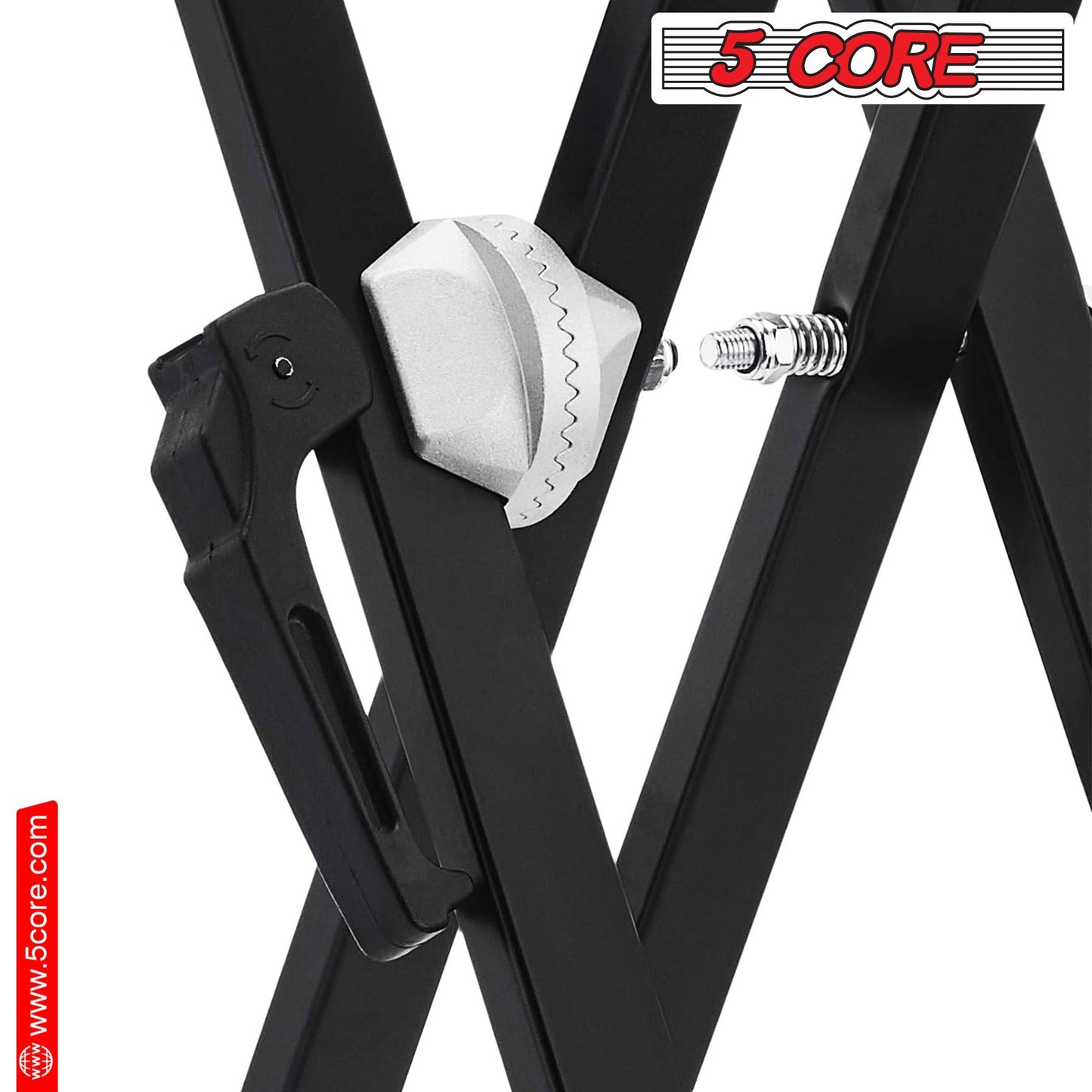 5 CORE Piano Keyboard Stand Double X Style Heavy Duty Adjustable Digital Electric Piano Riser Durable & Sturdy Music Synthesizer Holder Stands For Upto 88 Keys w Secure Locking Strap - KS 2X GEAR - Renee Lane Company