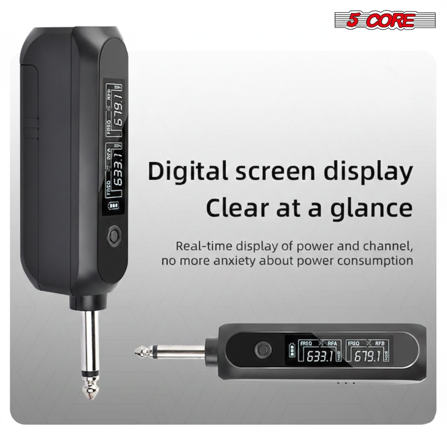 5 Core Microphone Wireless Karaoke Singing Mic Rechargeable Microfono w Lights - Renee Lane Company