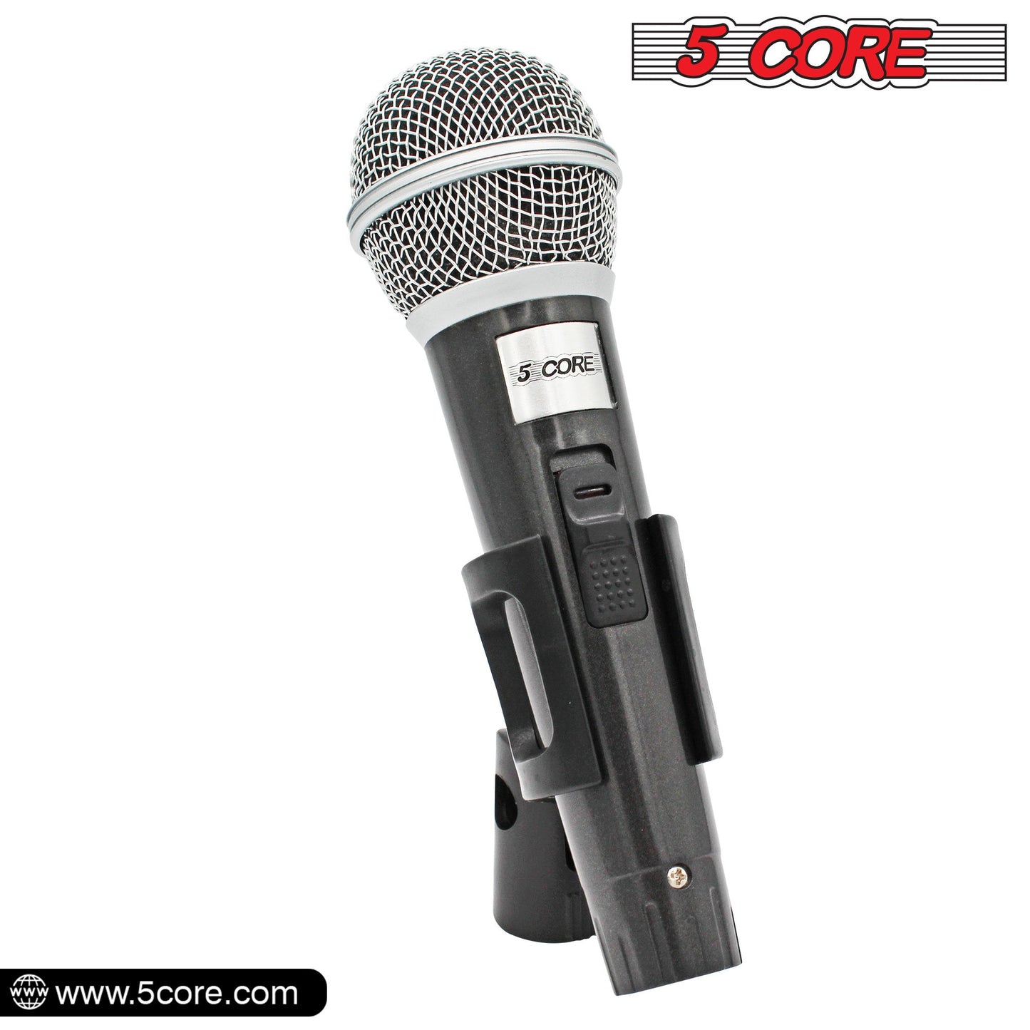 5 Core Microphone XLR Dynamic Mic Karaoke Singing Handheld Microfono Wired Professional Unidirectional 1/4 Plug In Cord Connection for Vocal DJ Music - PM 18 - Renee Lane Company
