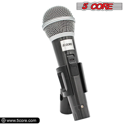 5 Core Microphone XLR Dynamic Mic Karaoke Singing Handheld Microfono Wired Professional Unidirectional 1/4 Plug In Cord Connection for Vocal DJ Music - PM 18 - Renee Lane Company