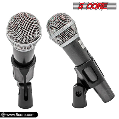 5 Core Microphone XLR Dynamic Mic Karaoke Singing Handheld Microfono Wired Professional Unidirectional 1/4 Plug In Cord Connection for Vocal DJ Music - PM 18 - Renee Lane Company
