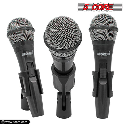5 Core Microphone XLR Dynamic Mic Karaoke Singing Handheld Microfono Wired Professional Unidirectional 1/4 Plug In Cord Connection for Vocal DJ Music - PM 600 - Renee Lane Company