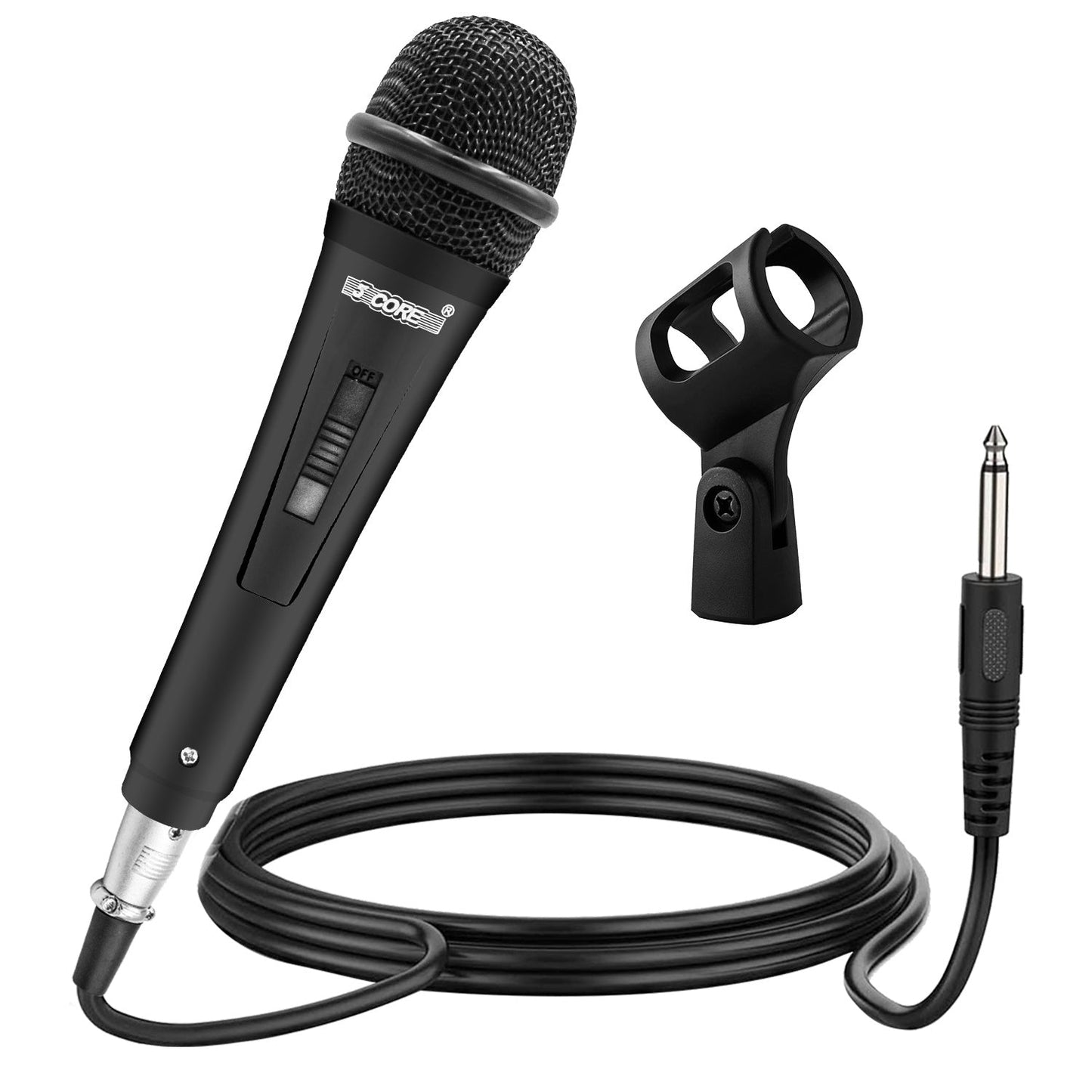 5 Core Microphone XLR Dynamic Mic Karaoke Singing Handheld Microfono Wired Professional Unidirectional 1/4 Plug In Cord Connection for Vocal DJ Music - PM 816 - Renee Lane Company