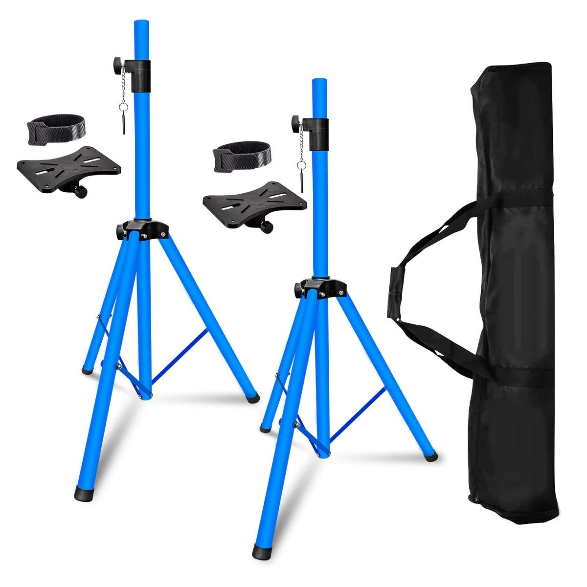 5 Core Speaker Stand Tripod Floor Heavy Duty Adjustable Up to 72 Inch DJ Studio Monitor Stands Pole Mount- SS HD SKY BLU BAG - Renee Lane Company