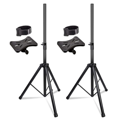 5 Core Speaker Stand Tripod Heavy Duty Adjustable Up to 72 Inch DJ Studio Monitor Stands Pole Mount - SS HD BLK WOB - Renee Lane Company