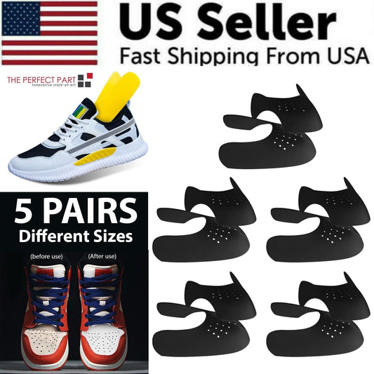 5 Pairs Shoe Protector Anti Crease Force Fields Cover Toe Cap Creasing Decreaser - Renee Lane Company