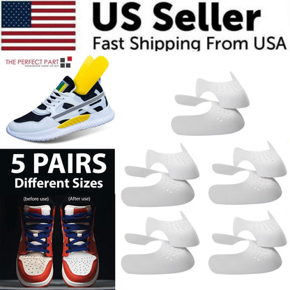 5 Pairs Shoe Protector Anti Crease Force Fields Cover Toe Cap Creasing Decreaser - Renee Lane Company