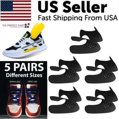 5 Pairs Shoe Protector Anti Crease Force Fields Cover Toe Cap Creasing Decreaser - Renee Lane Company
