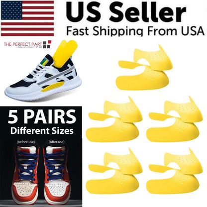 5 Pairs Shoe Protector Anti Crease Force Fields Cover Toe Cap Creasing Decreaser - Renee Lane Company