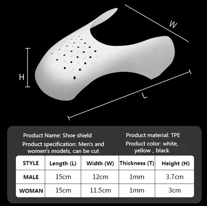 5 Pairs Shoe Protector Anti Crease Force Fields Cover Toe Cap Creasing Decreaser - Renee Lane Company