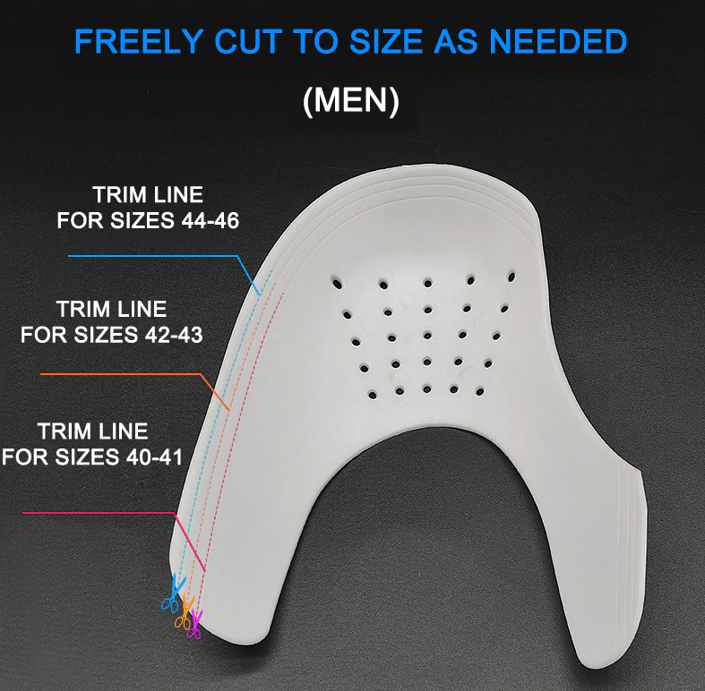 5 Pairs Shoe Protector Anti Crease Force Fields Cover Toe Cap Creasing Decreaser - Renee Lane Company