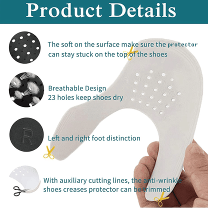 5 Pairs Shoe Protector Anti Crease Force Fields Cover Toe Cap Creasing Decreaser - Renee Lane Company