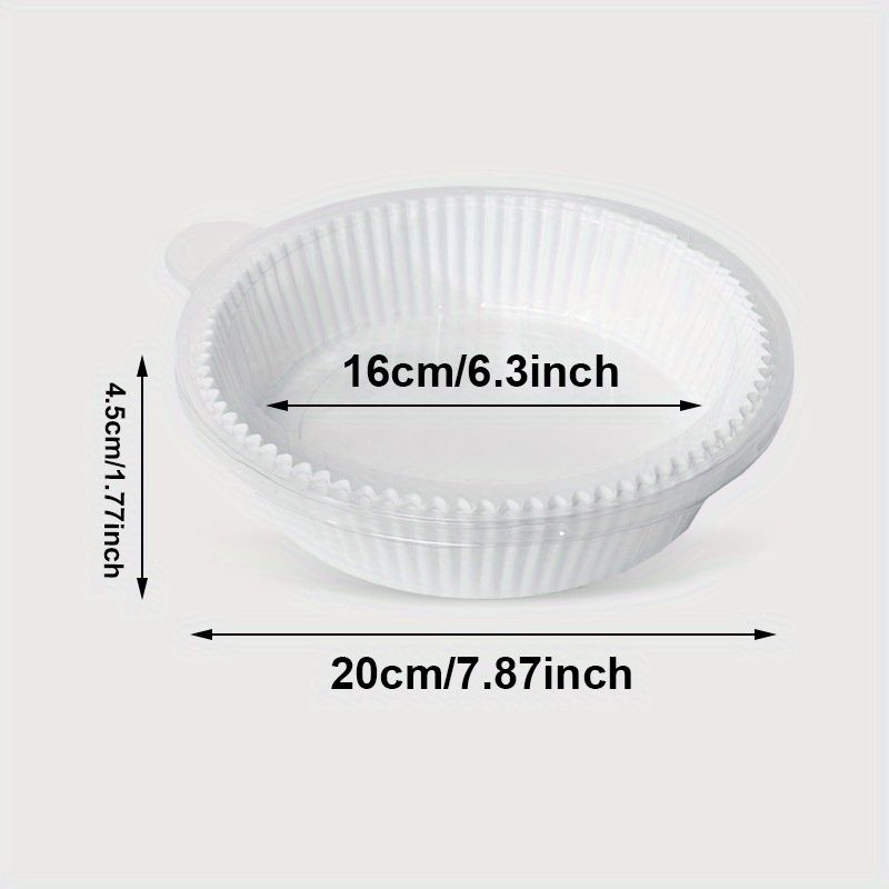 50pcs Air Fryer Disposable Paper Liner; Parchment Paper; Non-stick Disposable Air Fryer Liners; Baking Paper; Oil-proof; Water-proof; Parchment For Baking Roasting Microwave - Renee Lane Company
