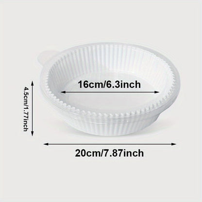 50pcs Air Fryer Disposable Paper Liner; Parchment Paper; Non-stick Disposable Air Fryer Liners; Baking Paper; Oil-proof; Water-proof; Parchment For Baking Roasting Microwave - Renee Lane Company