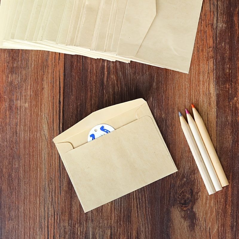 50pcs Gift Card Envelopes, Mini Paper Card Envelopes Covers, Credit Card Envelopes Covers For Christmas Gift Cards Invitations Business Bills Mini Cards - Renee Lane Company
