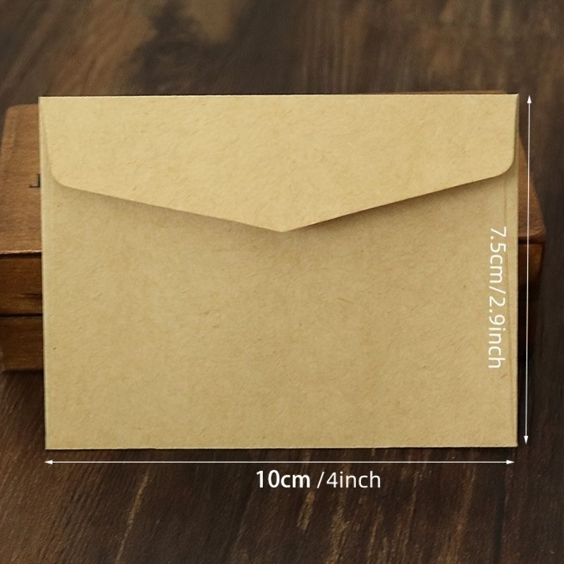 50pcs Gift Card Envelopes, Mini Paper Card Envelopes Covers, Credit Card Envelopes Covers For Christmas Gift Cards Invitations Business Bills Mini Cards - Renee Lane Company