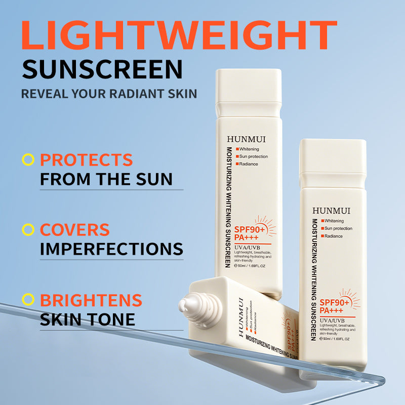 HUNMUI Moisturizing Double Protection Sunscreen 50ml SPF90 PA Innovative Version