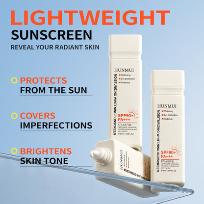 HUNMUI Moisturizing Double Protection Sunscreen 50ml SPF90 PA Innovative Version