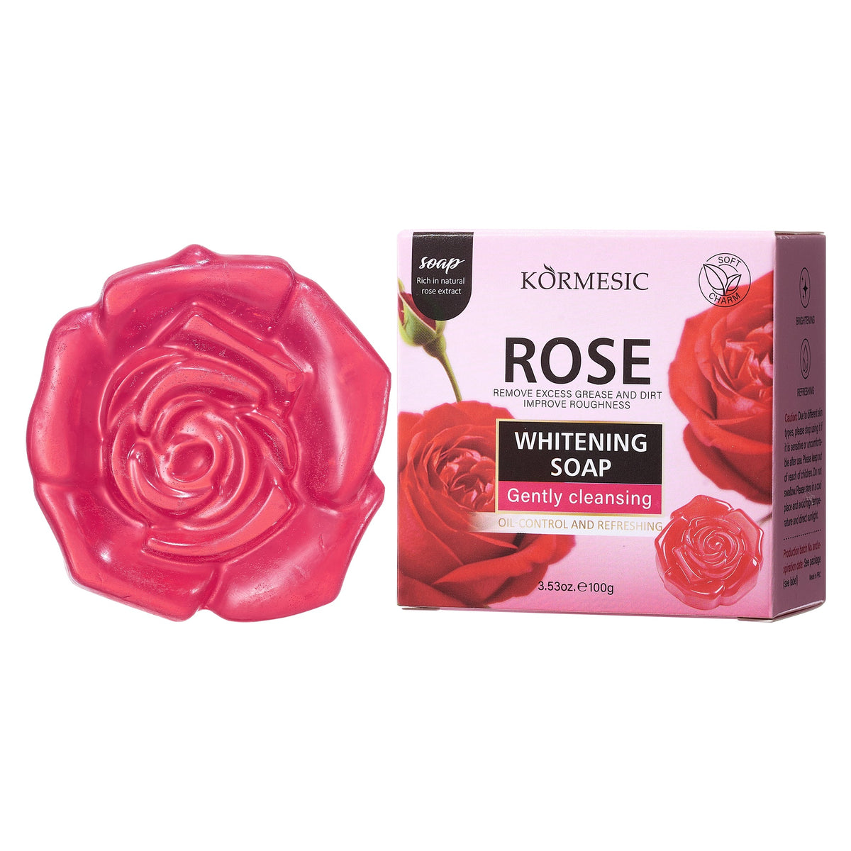 KORMESIC Red Rose Whitening Soap UKQB