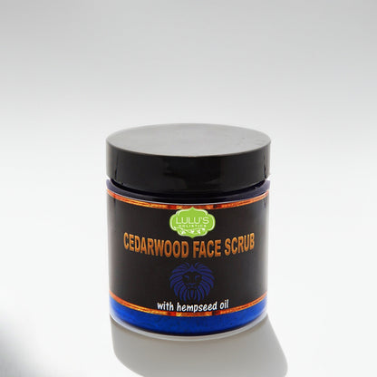 Cedarwood Face Scrub – Exfoliating Cleanser for Men