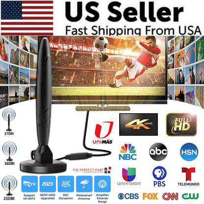 5600Miles Upgraded TV Antenna HDTV Amplified Digital 4K 1080P Long Range Indoor - Renee Lane Company