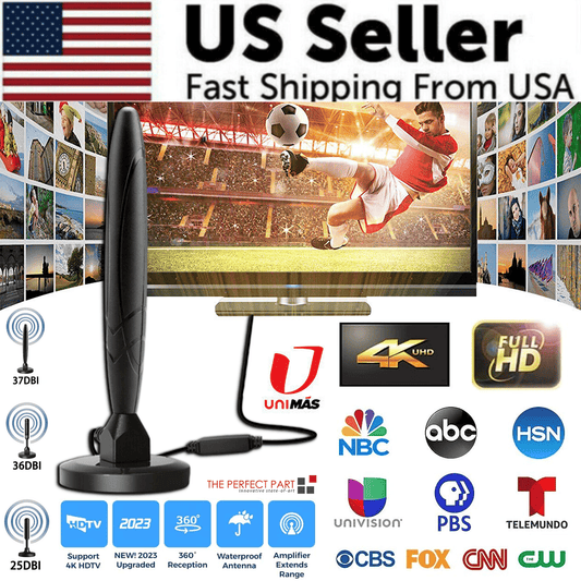 5600Miles Upgraded TV Antenna HDTV Amplified Digital 4K 1080P Long Range Indoor - Renee Lane Company