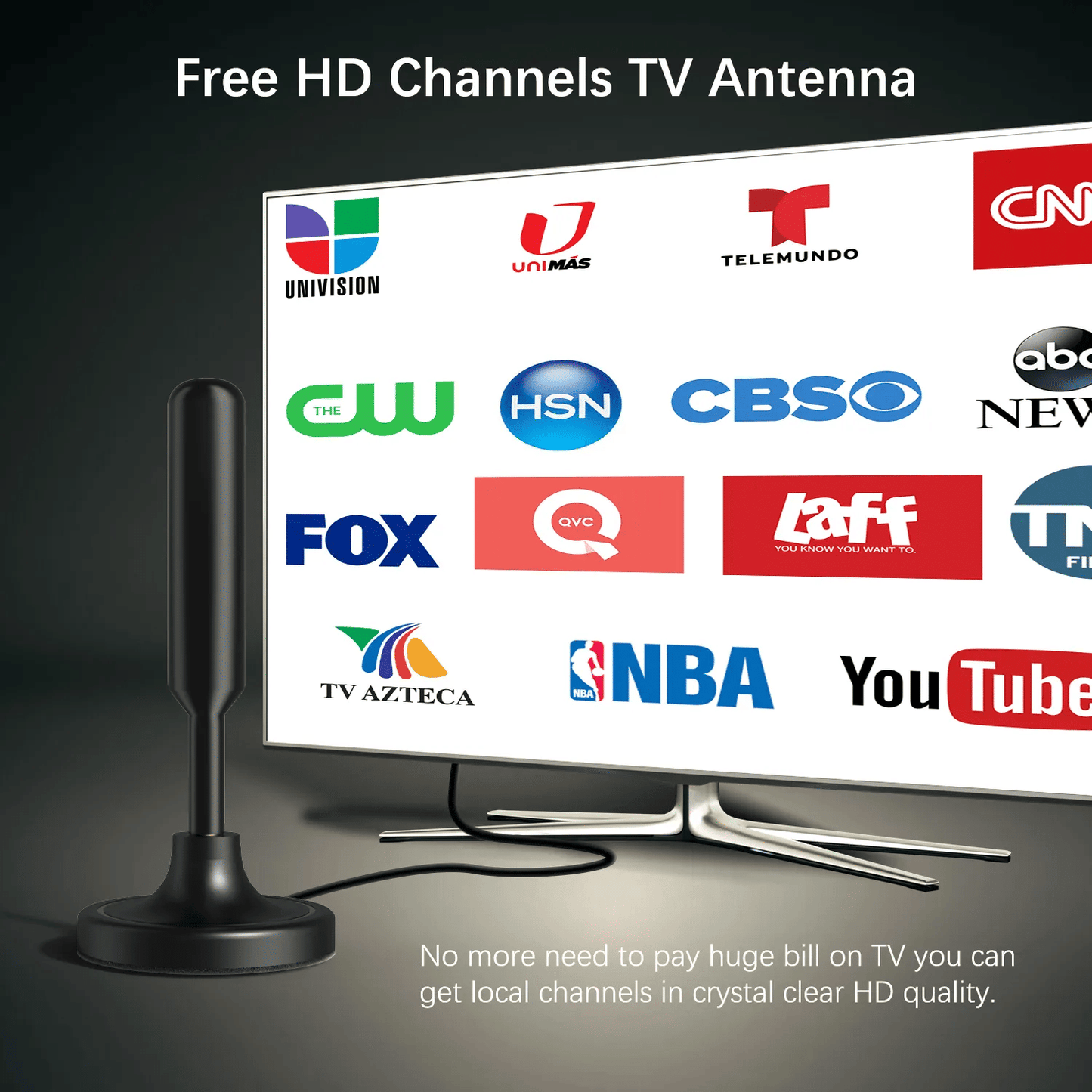 5600Miles Upgraded TV Antenna HDTV Amplified Digital 4K 1080P Long Range Indoor - Renee Lane Company