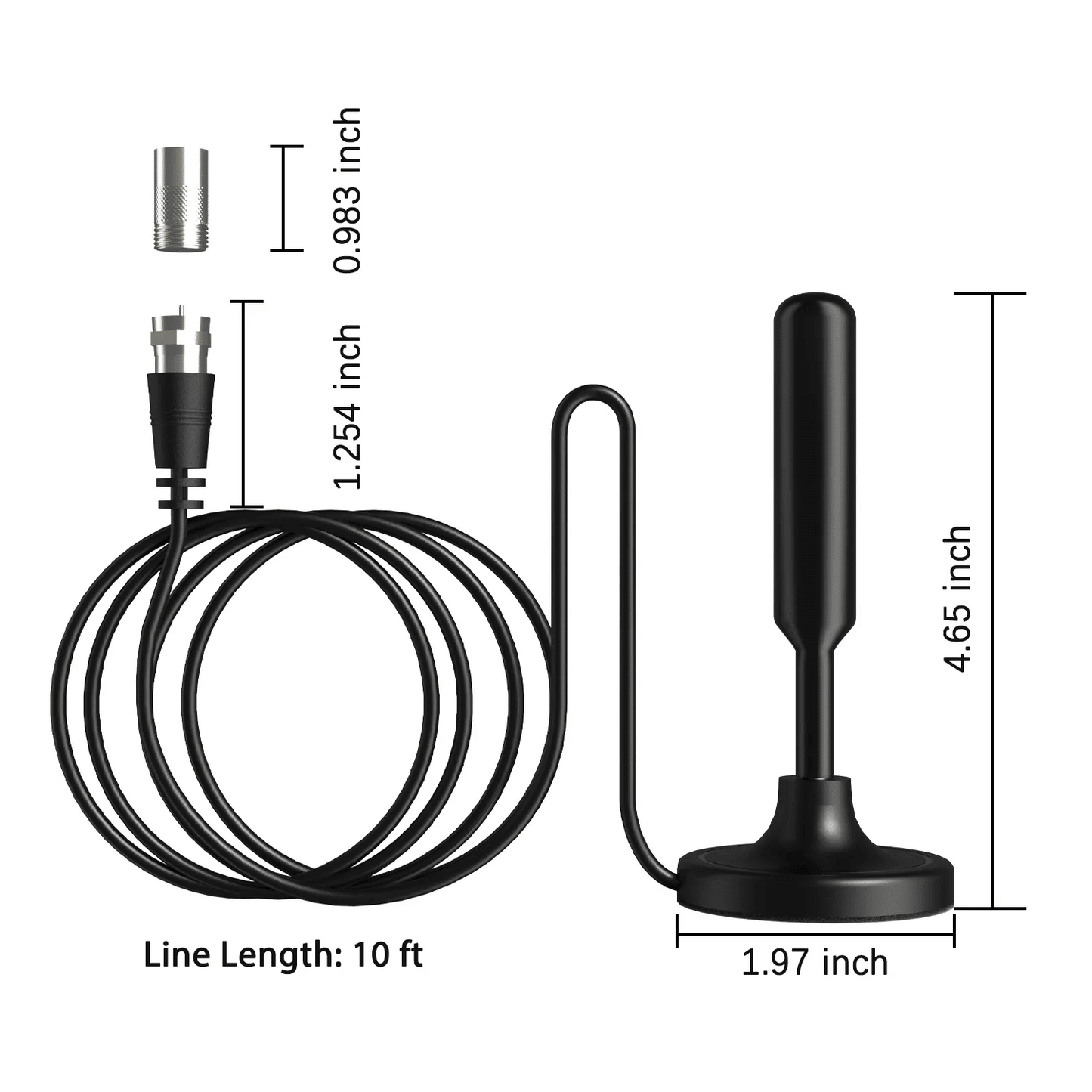 5600Miles Upgraded TV Antenna HDTV Amplified Digital 4K 1080P Long Range Indoor - Renee Lane Company