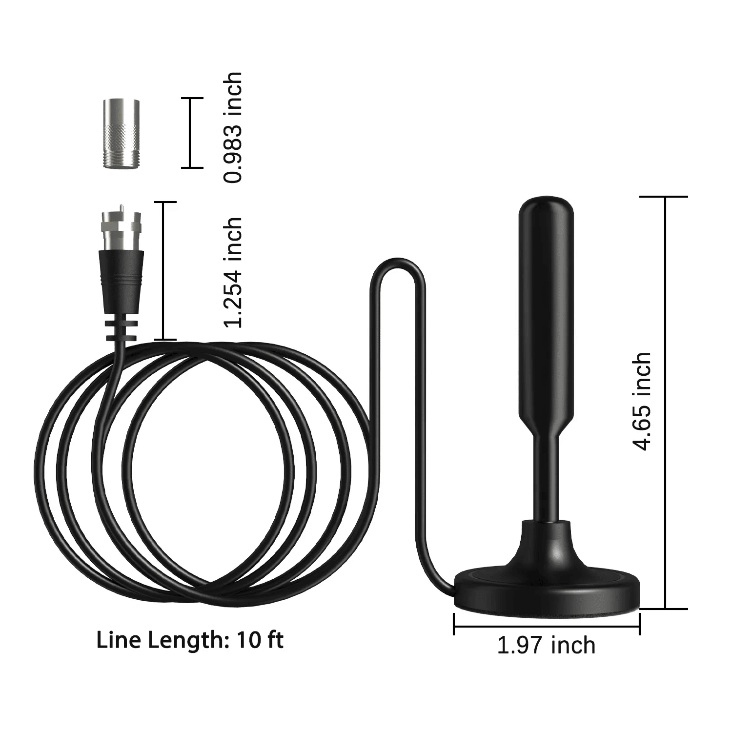 5600Miles Upgraded TV Antenna HDTV Amplified Digital 4K 1080P Long Range Indoor - Renee Lane Company