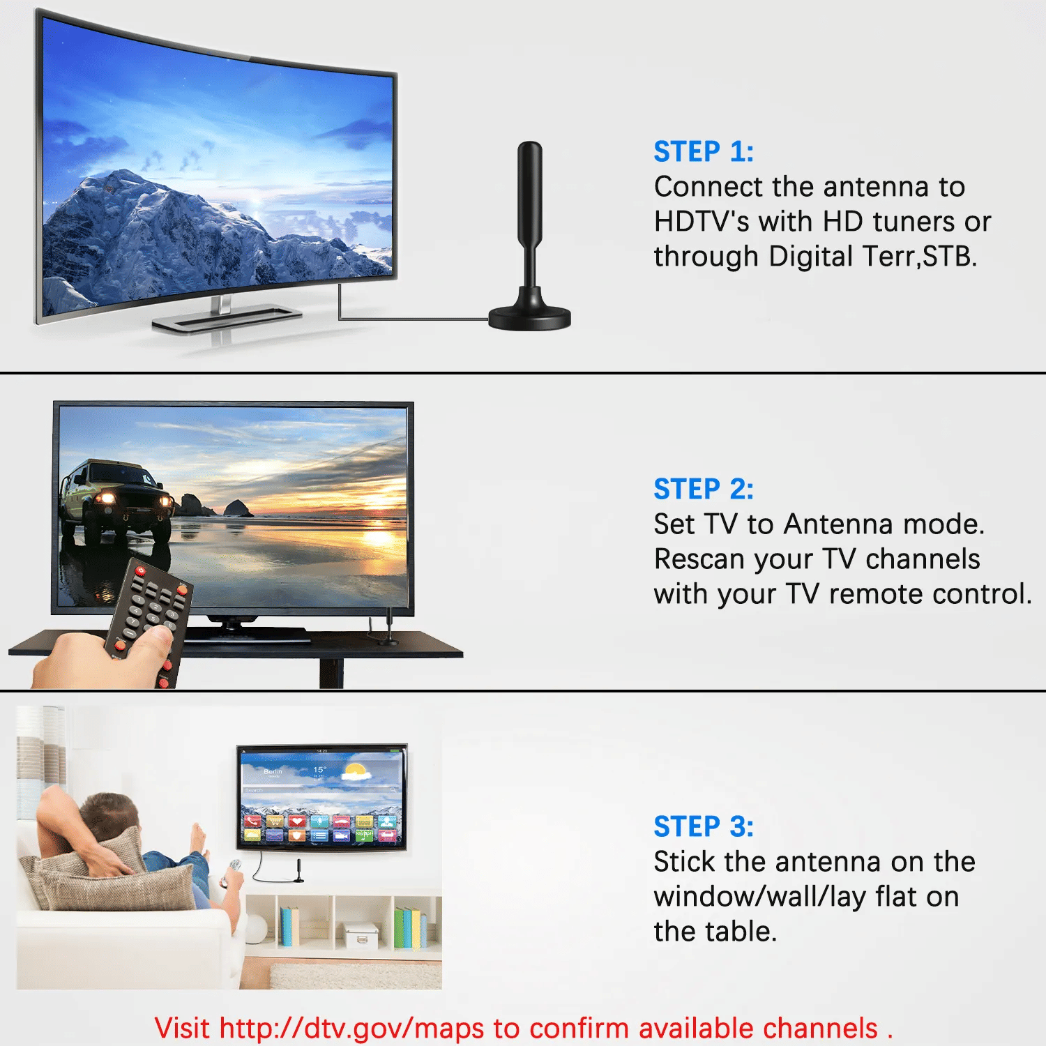 5600Miles Upgraded TV Antenna HDTV Amplified Digital 4K 1080P Long Range Indoor - Renee Lane Company