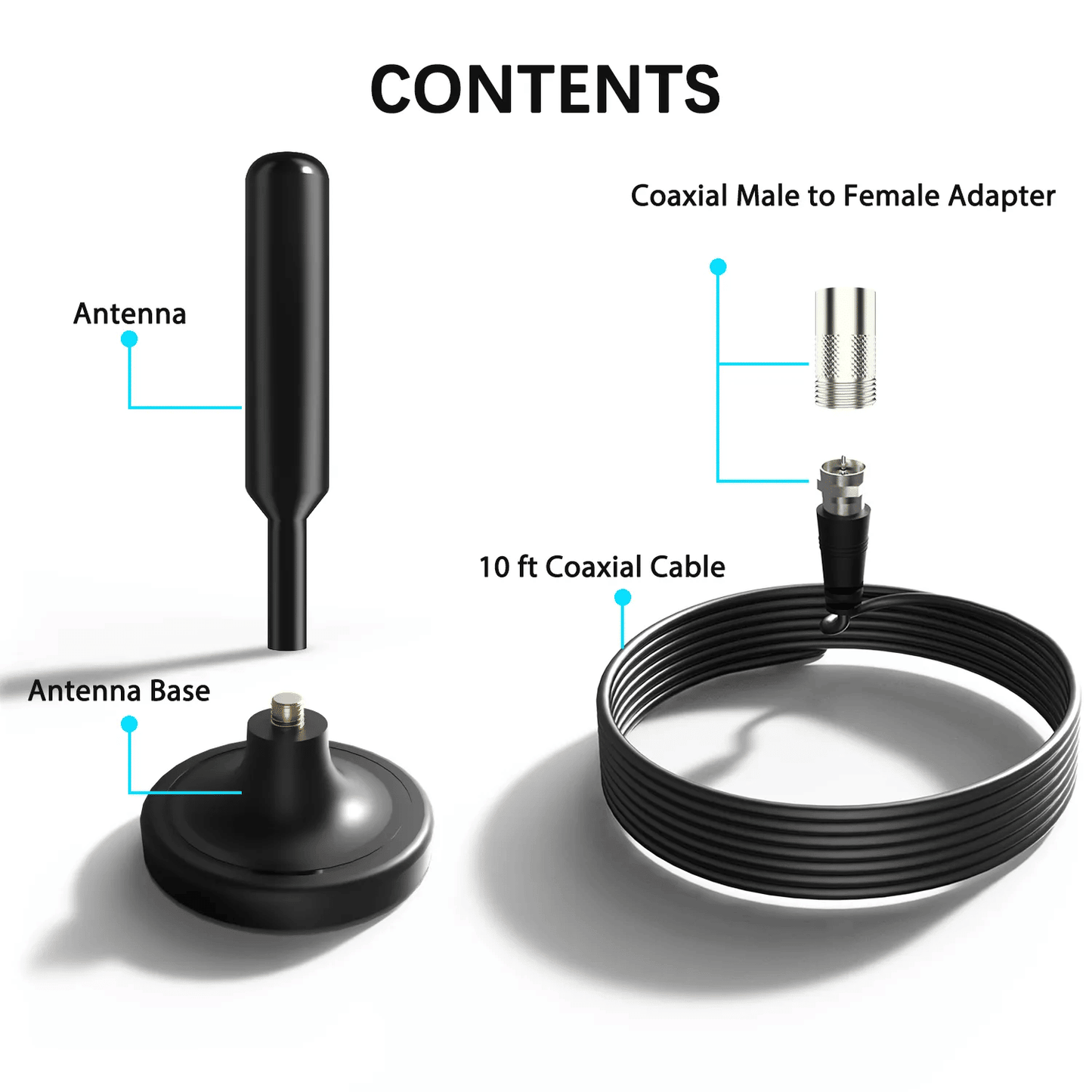 5600Miles Upgraded TV Antenna HDTV Amplified Digital 4K 1080P Long Range Indoor - Renee Lane Company