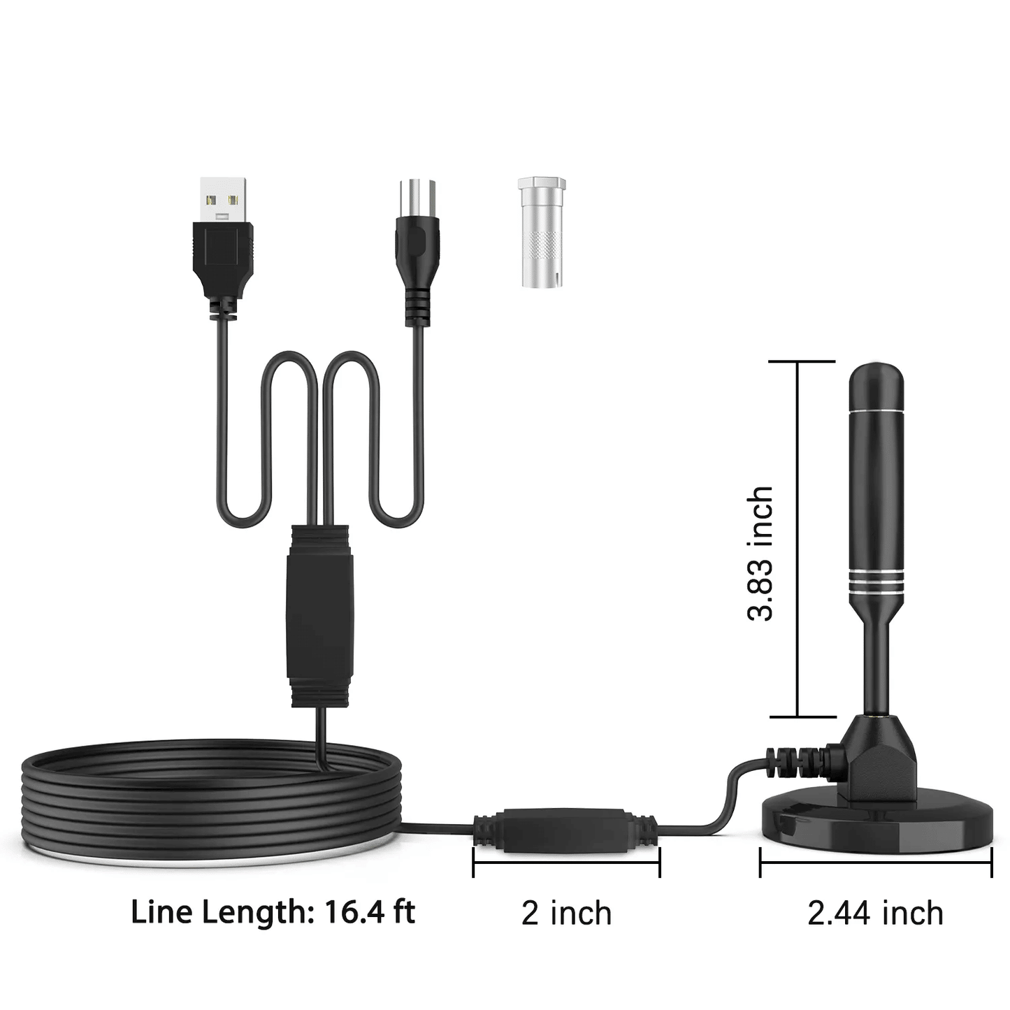 5600Miles Upgraded TV Antenna HDTV Amplified Digital 4K 1080P Long Range Indoor - Renee Lane Company