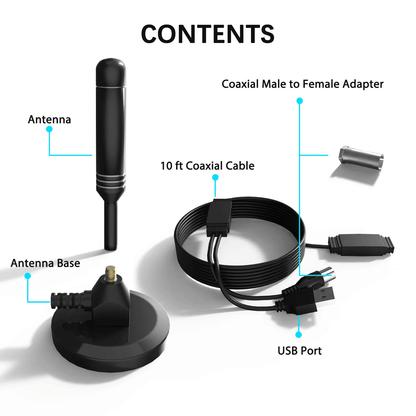 5600Miles Upgraded TV Antenna HDTV Amplified Digital 4K 1080P Long Range Indoor - Renee Lane Company