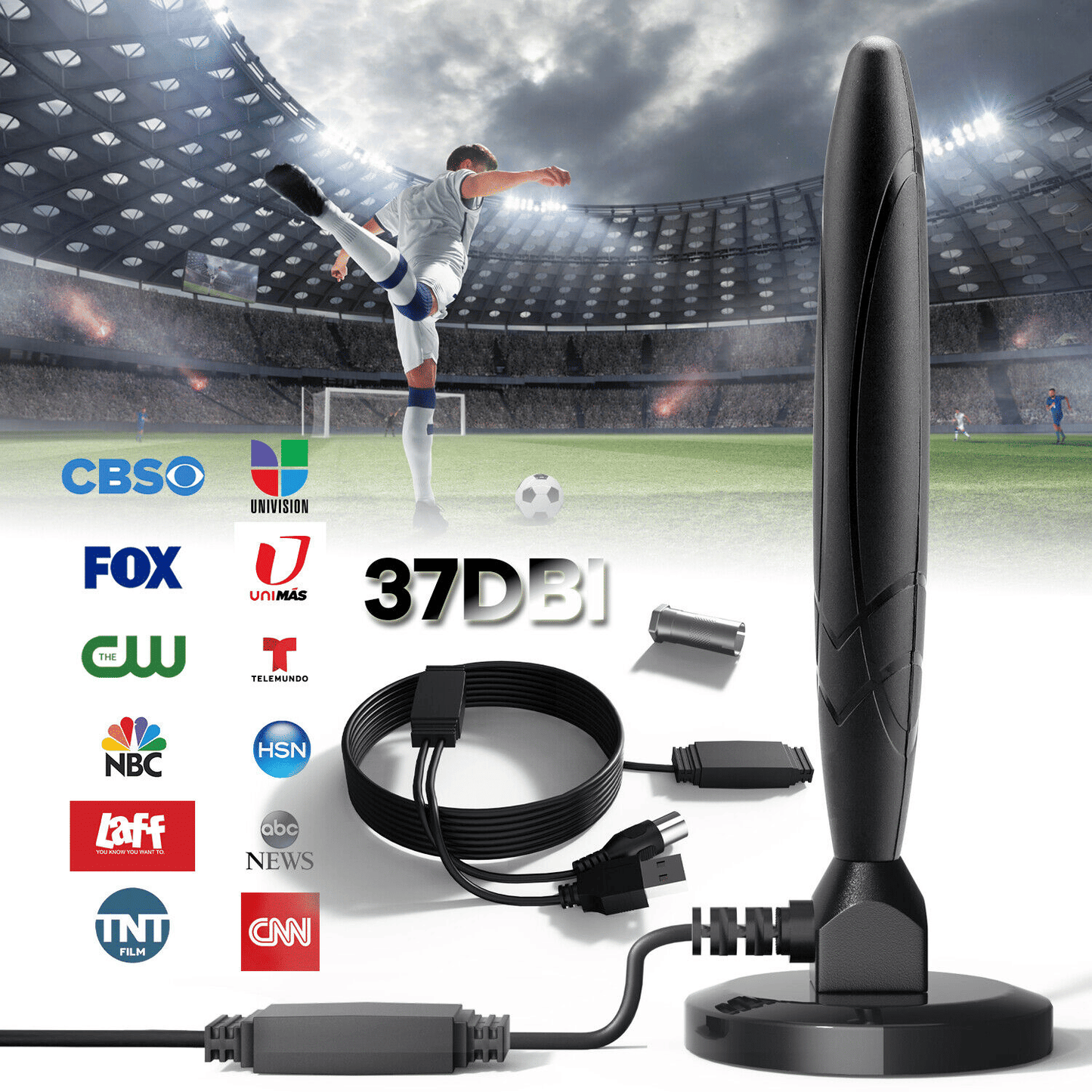 5600Miles Upgraded TV Antenna HDTV Amplified Digital 4K 1080P Long Range Indoor - Renee Lane Company