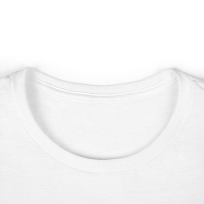 White crewneck T-shirt collar close-up with ribbed neckline