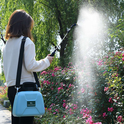 5L/1.3Gallon Electric Plant Sprayer Telescopic Rechargeable Garden Sprayer Automatic Handheld Sprayer with 3 Spray Spouts Shoulder Strap for Cleaning Sterilization - Renee Lane Company