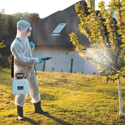 5L/1.3Gallon Electric Plant Sprayer Telescopic Rechargeable Garden Sprayer Automatic Handheld Sprayer with 3 Spray Spouts Shoulder Strap for Cleaning Sterilization - Renee Lane Company
