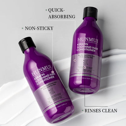 HUNMUI Keratin Hair Conditioner And Shampoo 400ml