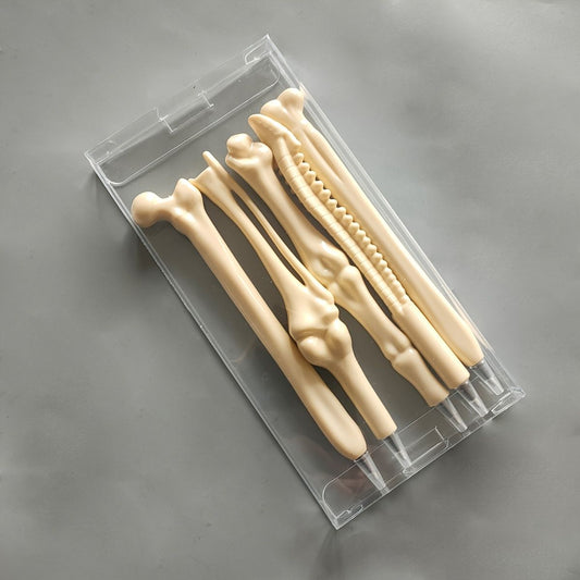 5pcs Creative Novelty Bone Shape Ballpoint Pens Finger Pen Nurse Doctor Pen Stationery Gift Crazy School Student Gift - Renee Lane Company
