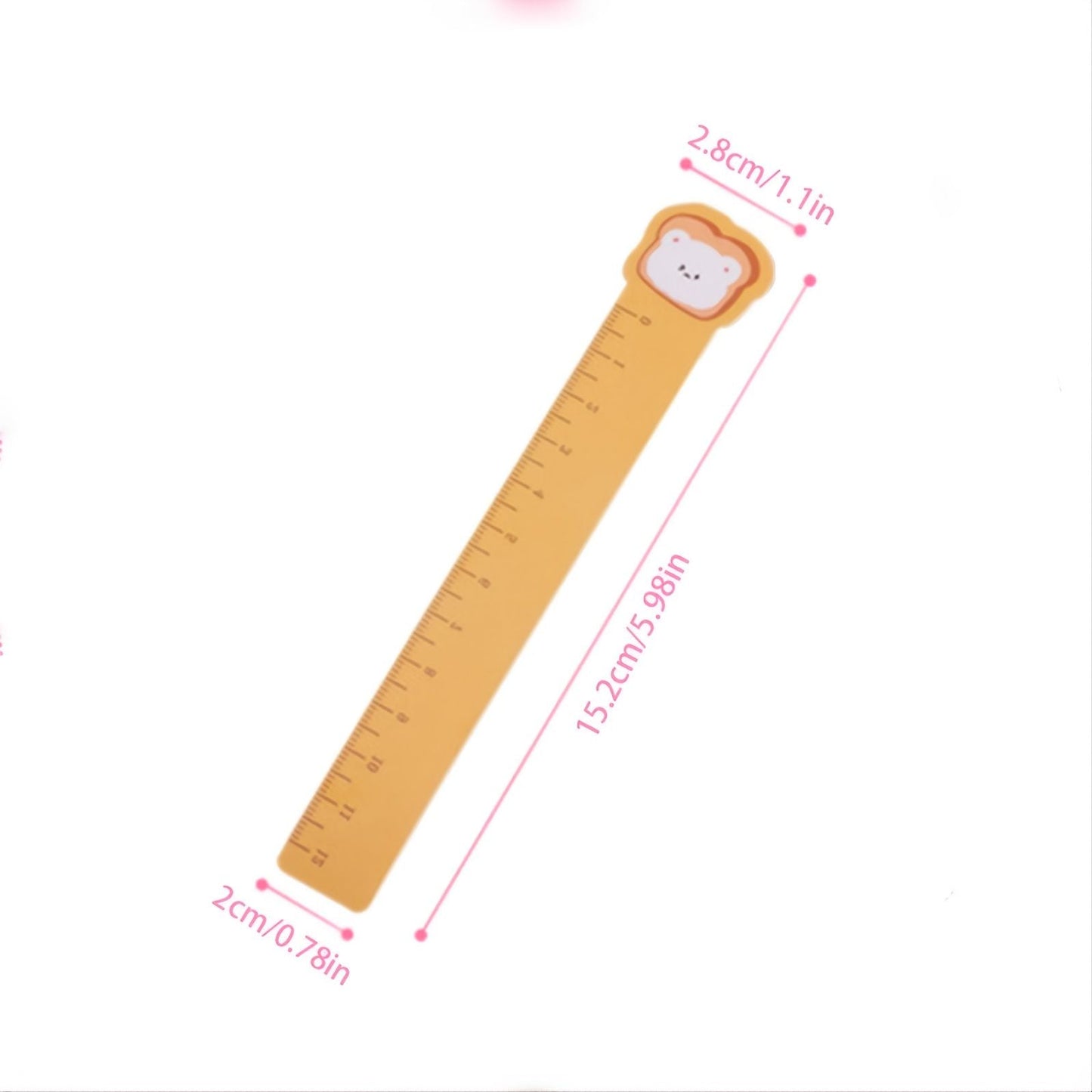5pcs Cute Animal Ultra-thin Soft Ruler Combination 1.1-6 Inches PP Material - Renee Lane Company