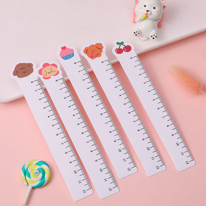5pcs Cute Animal Ultra-thin Soft Ruler Combination 1.1-6 Inches PP Material - Renee Lane Company