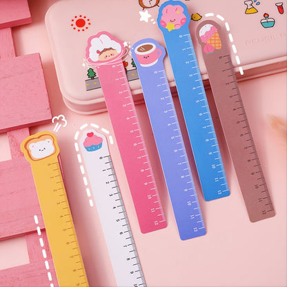 5pcs Cute Animal Ultra-thin Soft Ruler Combination 1.1-6 Inches PP Material - Renee Lane Company