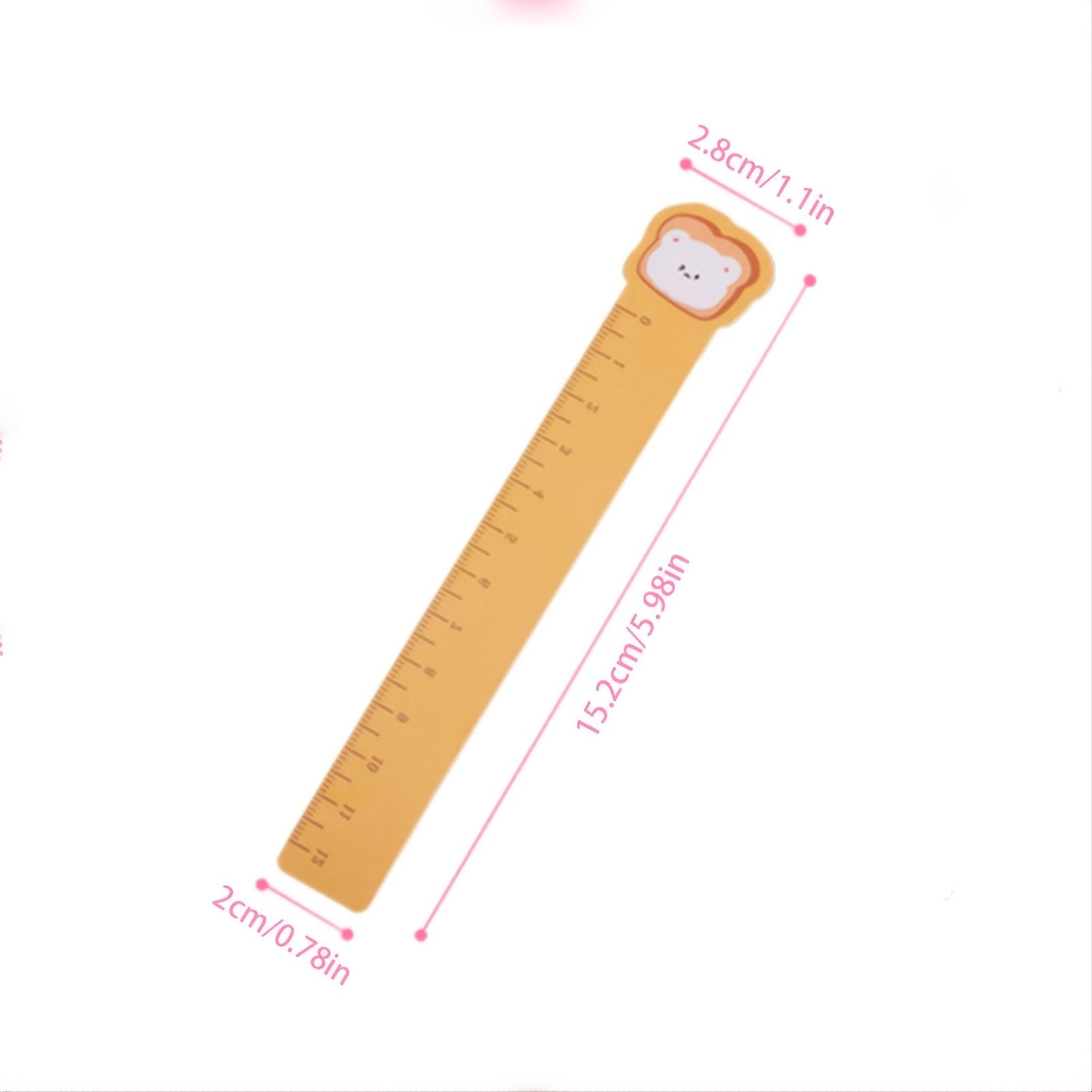 5pcs Cute Animal Ultra-thin Soft Ruler Combination 1.1-6 Inches PP Material - Renee Lane Company