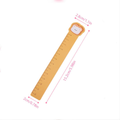 5pcs Cute Animal Ultra-thin Soft Ruler Combination 1.1-6 Inches PP Material - Renee Lane Company